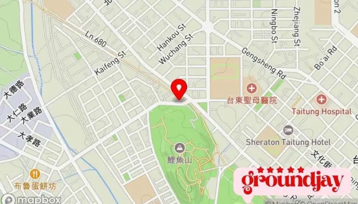 地图 孔胜男车业 汽车美容服务 在 Taitung County, Taitung City