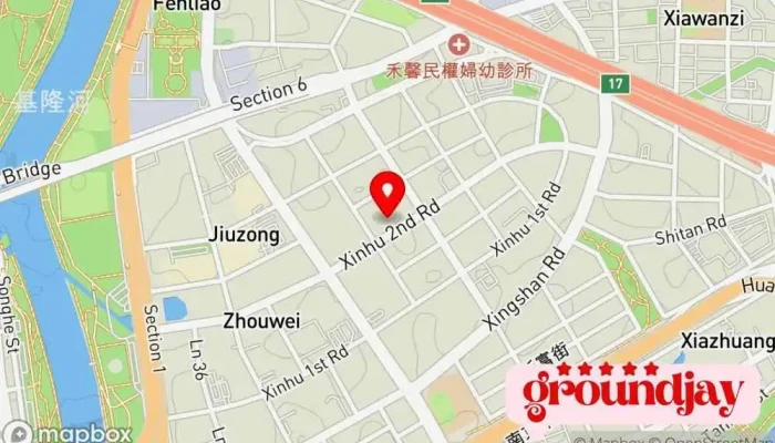 Li Da Guo Ji Dian Zi Gu Fen You Xian Gong Si 地圖 - Taipei City, Neihu District