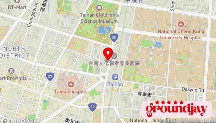 Ling Hang Zhe Dian Jing Ren Wen   Tai Nan Bei Men Dian 地圖 - Tainan City, North District