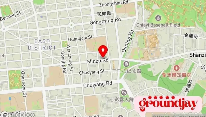 Lu Yi Qi Dian Li Gong Si Jia Yi Dian Han 地圖 - Chiayi City, East District