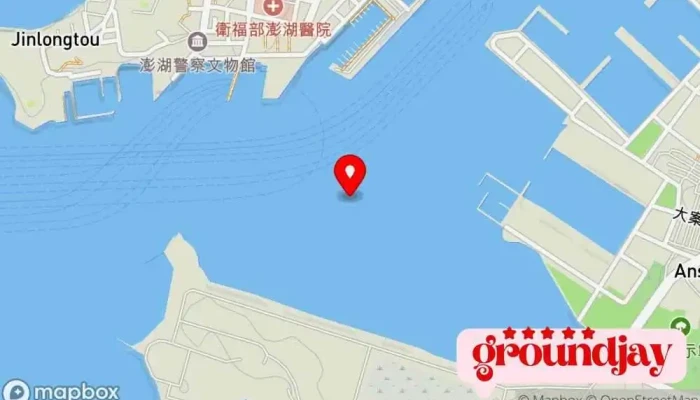 地图 马公港 港口 在 