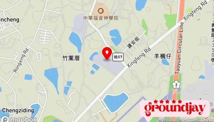 地图 美超微园区 企业园区 在 Taoyuan City, Bade District