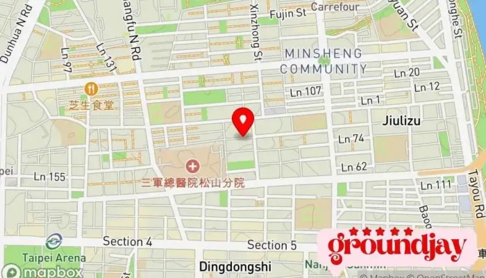 Mi Mi Ke De Mi Mi Ji Di 地圖 - Taipei City, Songshan District
