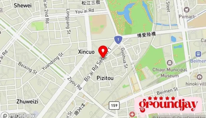 Min Zhong Ri Bao Ji Zhe Ou Bao Qing 地圖 - Chiayi City, 西区
