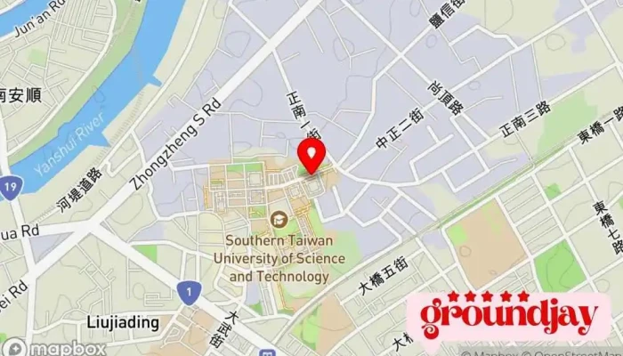 地图 南台科大 公交车站 在 台南市永康区