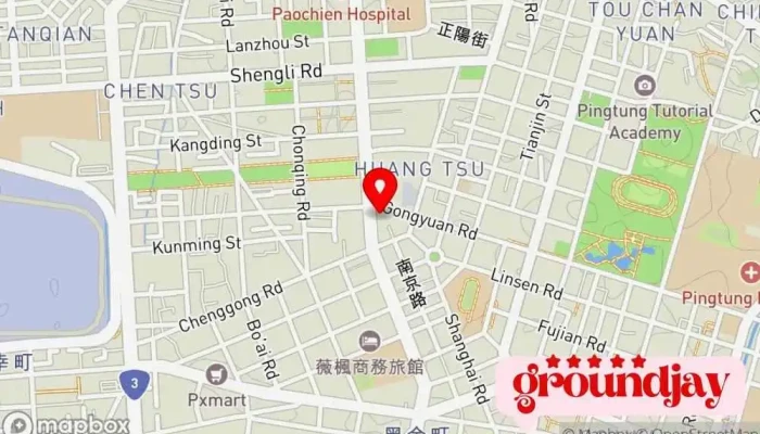 Nei Zheng Bu Yi Min Shu Ping Dong Xian Fu Wu Zhan 地圖 - Pingtung County, Pingtung City