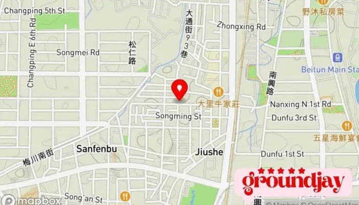 地图 磐拓创意网页设计公司 网站设计师 在 Taichung City, Beitun District