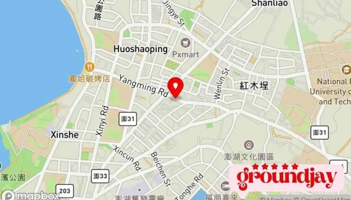 地图 澎湖时报股份有限公司 报纸出版商 在 Penghu County, Magong City