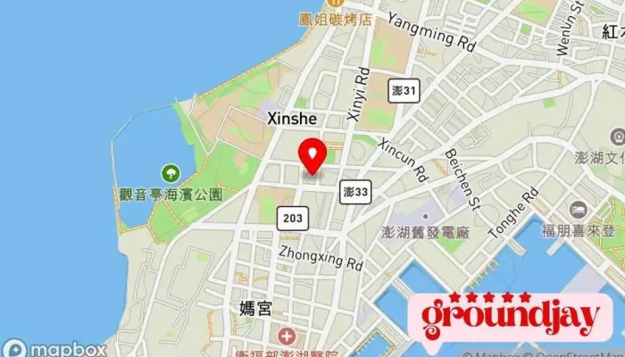地图 澎湖县议会 地区委员会 在 Penghu County, Magong City