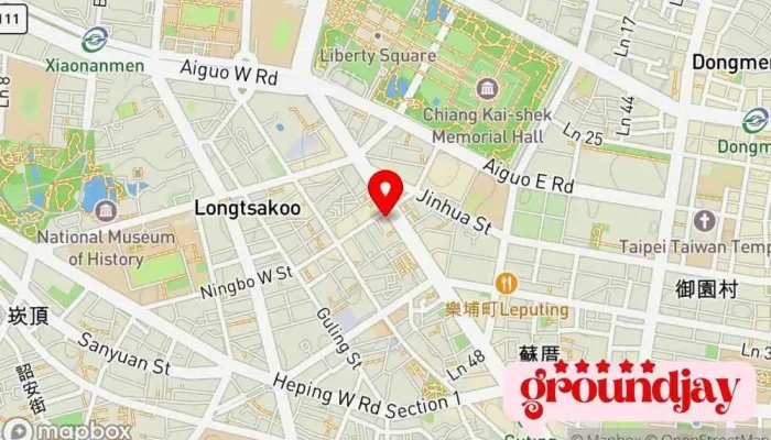 Qi Lun Qi Ye You Xian Gong Si Ke Zhi Hua Qi Ye Li Pin Pi Jian Bao Dai Gong Chang Pi Jian Bao Dai Zhi Zao 地圖 - Taipei City, Zhongzheng District