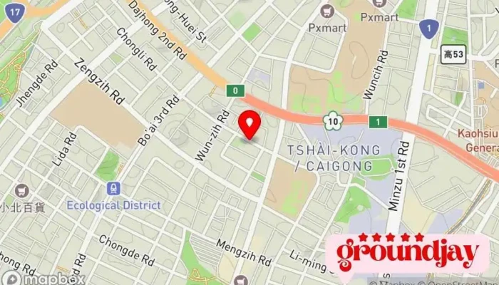Qi Mao Gu Fen You Xian Gong Si 地圖 - Kaohsiung City, Zuoying District