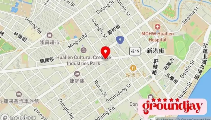 地图 勤工鐘錶眼鏡行•勤工驗光所 眼镜店, 手表修理服务 在 Hualien County, Hualien City