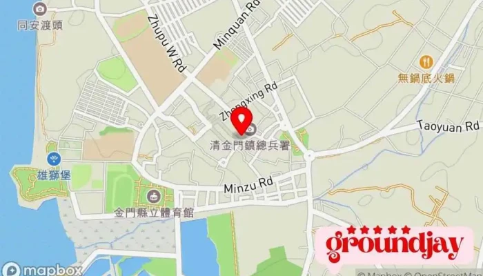 Qing Jin Men Zhen Zong Bing Shu Wu Jiang Xin Zhuang 地圖 - Kinmen County, Jincheng Township