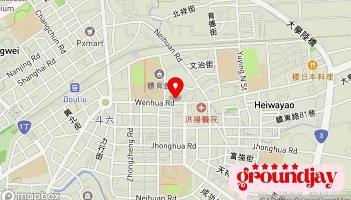 Quan Guo Dian Zi Dou Liu Guan Men Shi 地圖 - Yunlin County, Douliu City