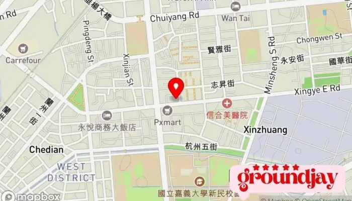 Quan Guo Dian Zi Jia Yi Guan Men Shi 地圖 - Chiayi City, West District