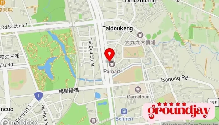 Quan Guo Dian Zi Jia Yi Zhong Xiao Men Shi 地圖 - Chiayi City, East District