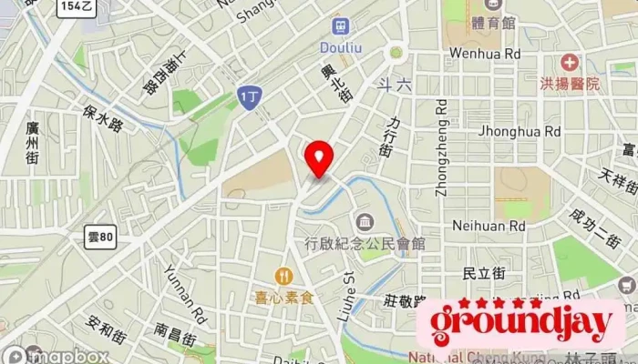 地图 群和膜坊 手机配件商店 在 Yunlin County, Douliu City