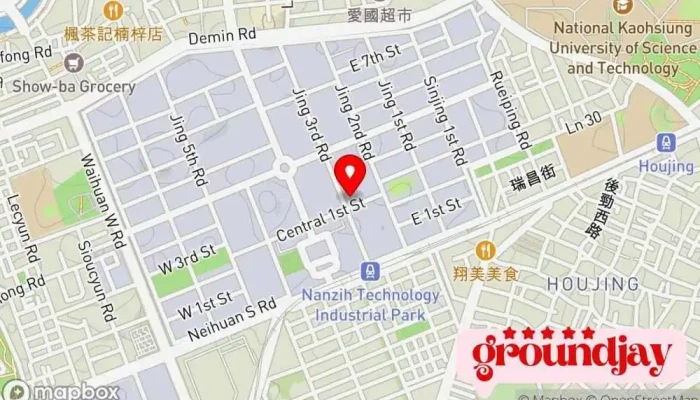 Ri Yue Guang Ban Dao Ti Zhi Zao Gu Fen You Xian Gong Si 地圖 - Kaohsiung City, Nanzih District
