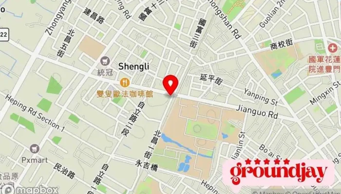 地图 瑞凡手机 手机店, 手机配件商店, 手机维修服务 在 Hualien County, Ji’an Township