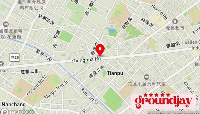 地图 社團法人花蓮縣老人暨家庭關懷協會 社会服务组织 在 Hualien County, Hualien City