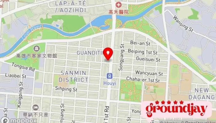 地图 社团法人中华成人教育认证协会 教育机构 在 Kaohsiung City, Sanmin District