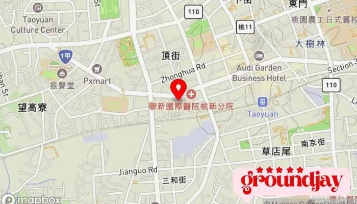 Sheng En Kai Fa Gong Si  Tao Yuan Xing Zheng 地圖 - Taoyuan City, Taoyuan District
