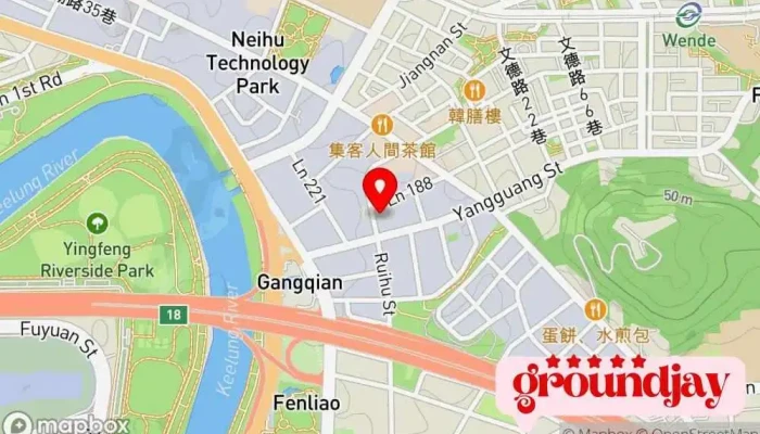Shu Wei Tong Guo Ji Wang Lu Gu Fen You Xian Gong Si 地圖 - Taipei City, Neihu District