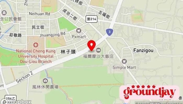 地图 順益汽車斗六營業所 三菱经销商 在 Yunlin County, Douliu City