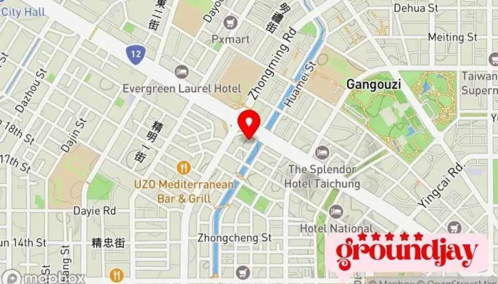 地图 台北语文学院台中分校 语言学校, 中文老师, 汉语语言学校, 补习学校, 英语语言学校, 外语学校, 法语语言学校, 日语教师 在 Taichung City, West District