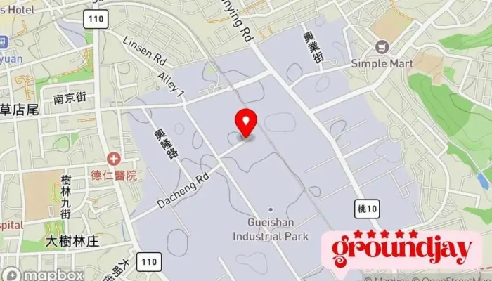 Tai Da Dian Zi Gong Ye Tao Yuan Yi Han 地圖 - Taoyuan City, Guishan District