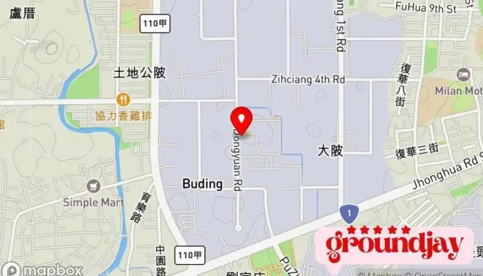Tai Da Dian Zi Gong Ye Zhong Li Wu Han 地圖 - Taoyuan City, Zhongli District