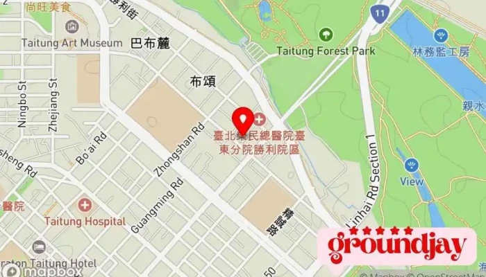 Tai Dong Zhi Zao 地圖 - Taitung County, Taitung City