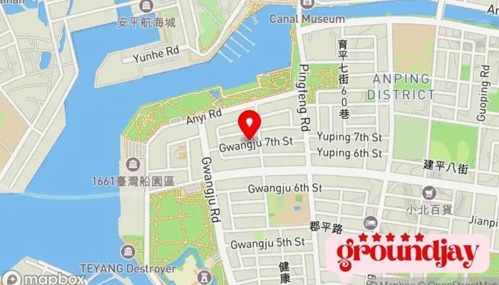 Tai Nan Quan Hu Guo Lu 地圖 - Tainan City, Anping District
