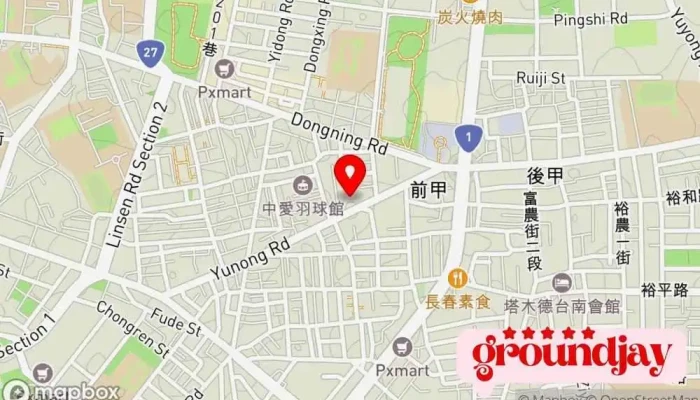 Tai Nan Ru Kou Wang 地圖 - Tainan City, East District
