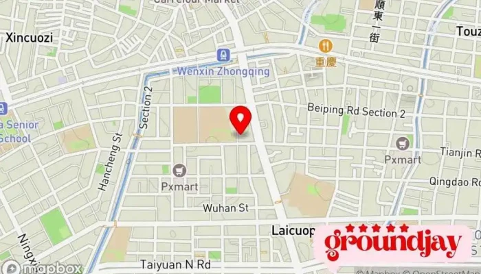 地图 台湾电报 非营利组织 在 Taichung City, North District