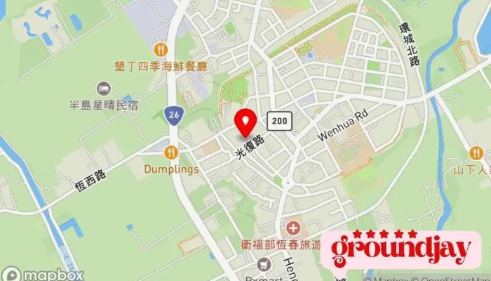 Tai Wan Dian Li Gong Si Heng Chun Fu Wu Suo 地圖 - Pingtung County, Hengchun Township