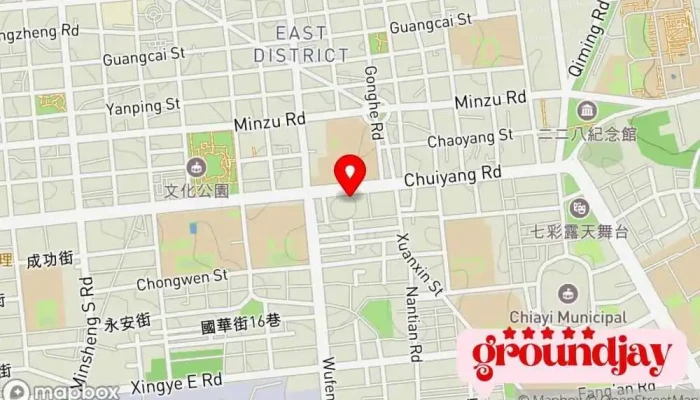 地图 台湾电力公司嘉义区营业处 电力公司 在 Chiayi City, East District