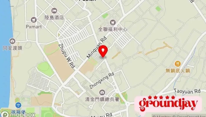 Tai Wan Fang Wu Jin Men Te Xu Jia Meng Dian 地圖 - Kinmen County, Jincheng Township