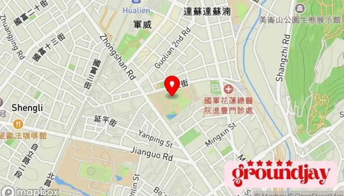 地图 台湾国立花莲高级商业职业学校 贸易学校, 高中 在 Hualien County, Hualien City