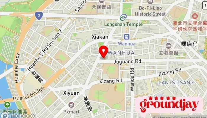 Tai Wan Rui Zhi Zi Xun Gu Fen You Xian Gong Si 地圖 - Taipei City, Wanhua District