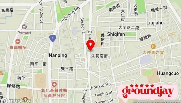Tai Wan Zhang Hua Di Fang Fa Yuan Jian Cha Shu 地圖 - Changhua County, Yuanlin City