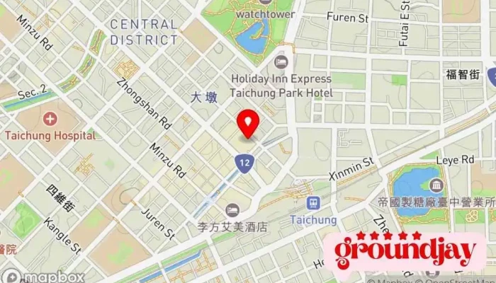 Tai Zhong Kua Jing Ti Yan Shi Fan Ji Di Ns Terminal 地圖 - Taichung City, Central District