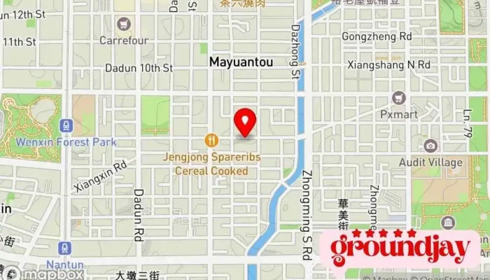 Tai Zhong Shang Wu Zhong Xin 地圖 - Taichung City, Nantun District