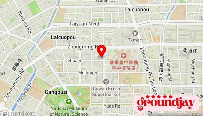 Tai Zhong Shi Dian Zi Shang Wu Zi Mei Ti Cong Ye Ren Yuan Zhi Ye Gong Hui 地圖 - Taichung City, North District