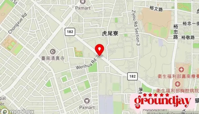 Tai Zi Yun Duan 地圖 - Tainan City, East District