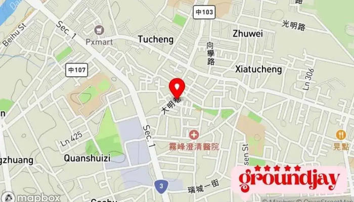 Tang Mi Mao Yu Yue Zhi Dian Nao Zi Xun Kuang Ji Zu Zhuang 地圖 - Taichung City, Dali District