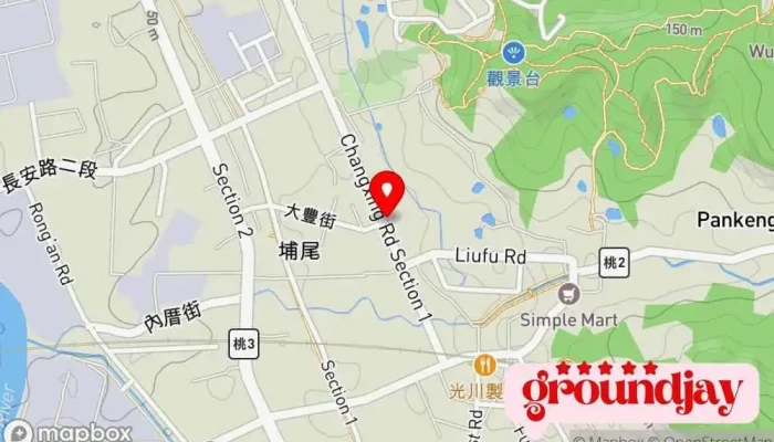 Tao Yuan Wang Ye She Ji  Wang Zhan Jia She  Wang Lu Xing Xiao  Quan Neng Shu Wei Nan Kan Yun Duan Ban Gong Shi 地圖 - Taoyuan City, Luzhu District