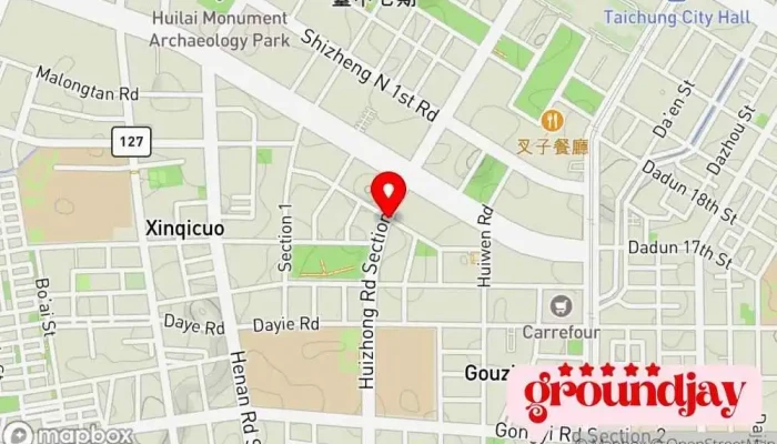 地图 特区开发建设股份有限公司  在 Taichung City, Xitun District