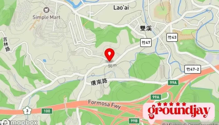 Tong Yun Shan Zhuang Guan Zhi Shi 地圖 - Hsinchu County, Baoshan