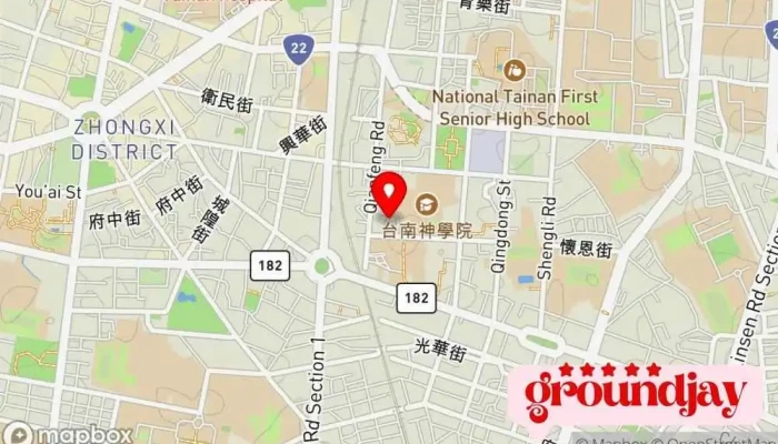 Tu Jie Le Dian Zi Shang Wu 地圖 - Tainan City, East District